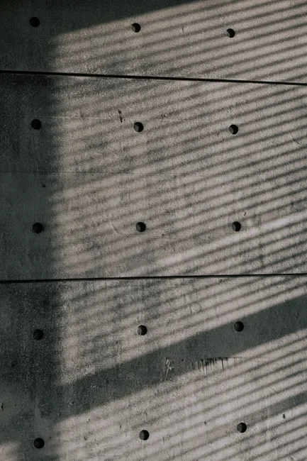 Detail Minimalistische Betonwand In Hellgrau Number 6