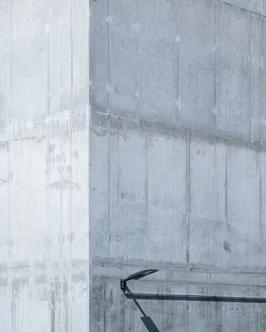 Detail Minimalistische Betonwand In Hellgrau Number 2