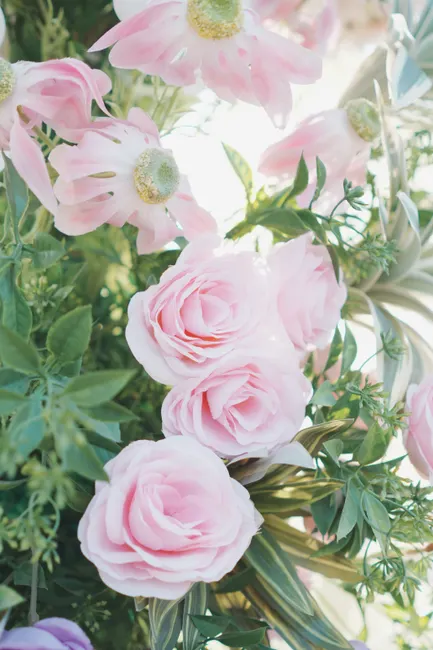 Detail Pastellfarbene Blumen Für Hochzeit Hintergrund Number 10