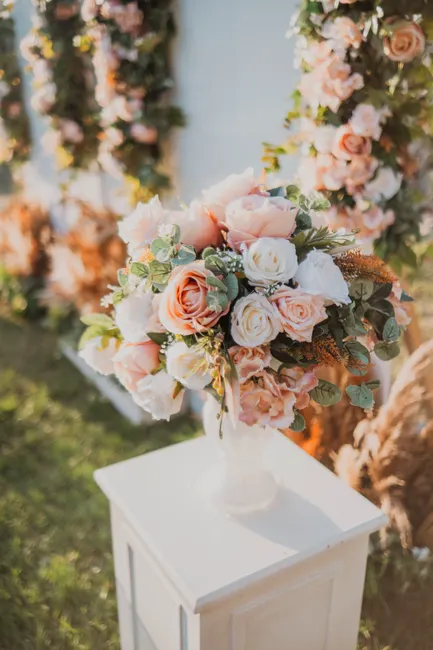 Detail Pastellfarbene Blumen Für Hochzeit Hintergrund Number 19