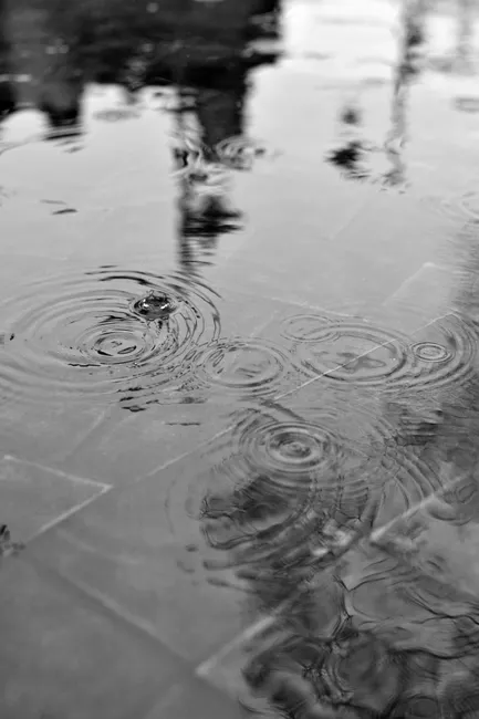 Detail Regentropfen Auf Wasseroberfläche Bild Number 7
