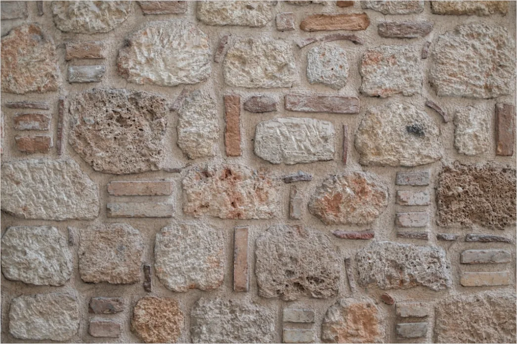 Detail Rustikale Steinmauer Mit Natürlicher Textur Number 10