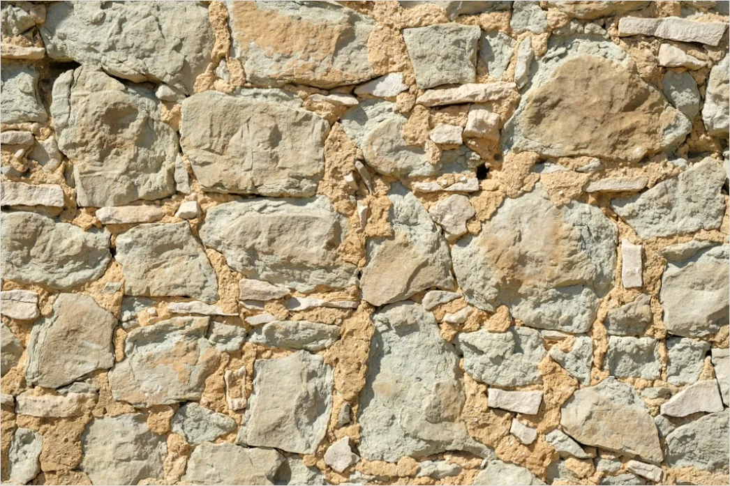 Detail Rustikale Steinmauer Mit Natürlicher Textur Number 3