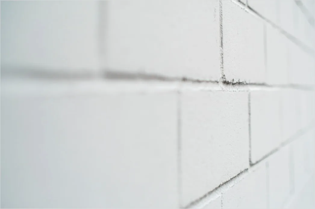 Weisse Fliesenwand Mit Sauberer Struktur Db24