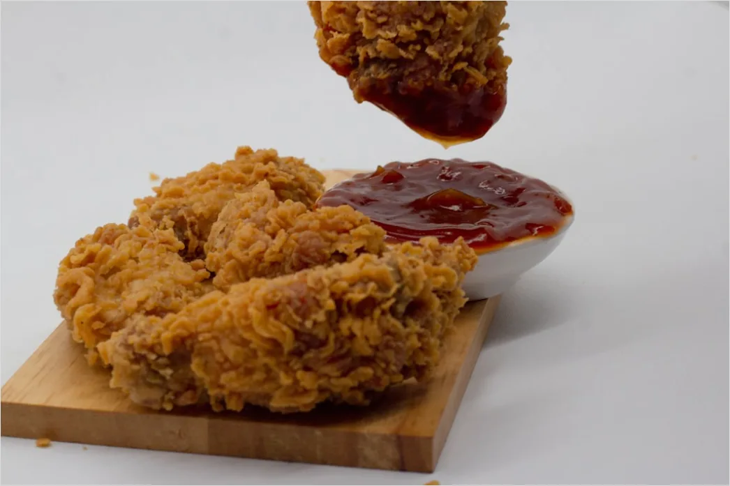 Foto Ayam Goreng Kremes Dengan Sambal 0199