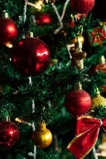 Foto Dekorasi Natal Mal Dengan Pohon Besar F656