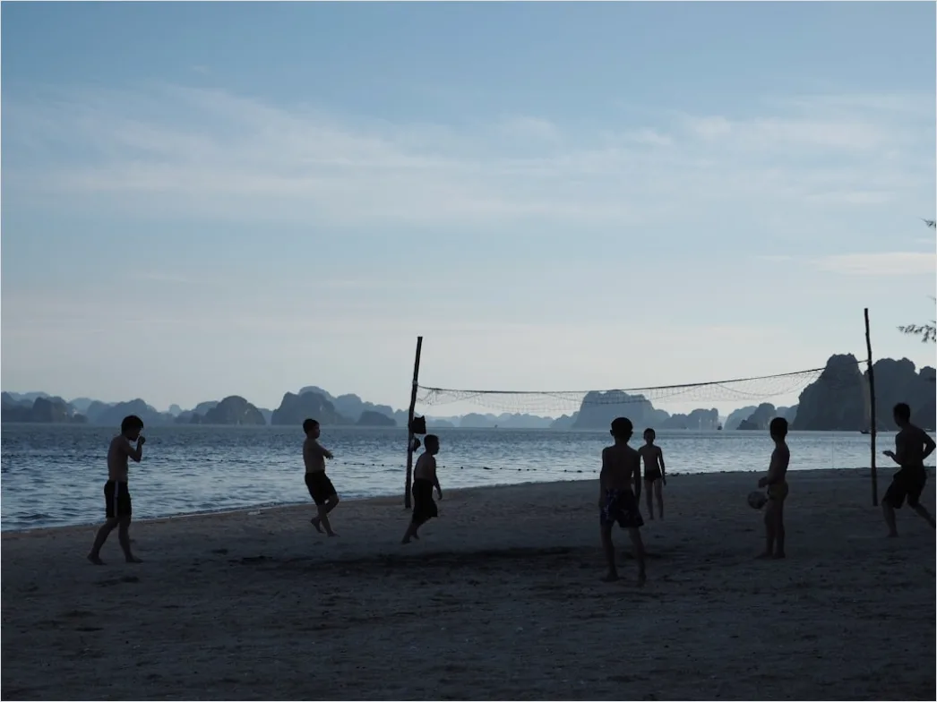 Foto Pertandingan Voli Pantai Suasana Sore 1516
