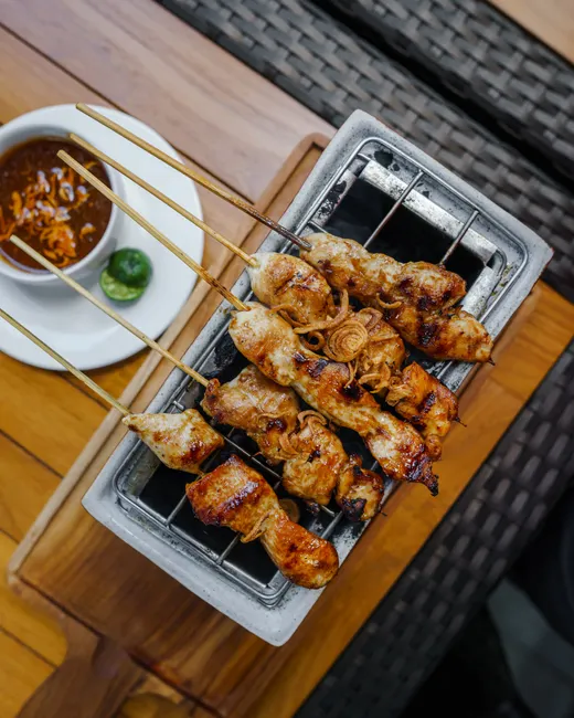 Foto Sate Madura Di Gerobak Kaki Lima 0501