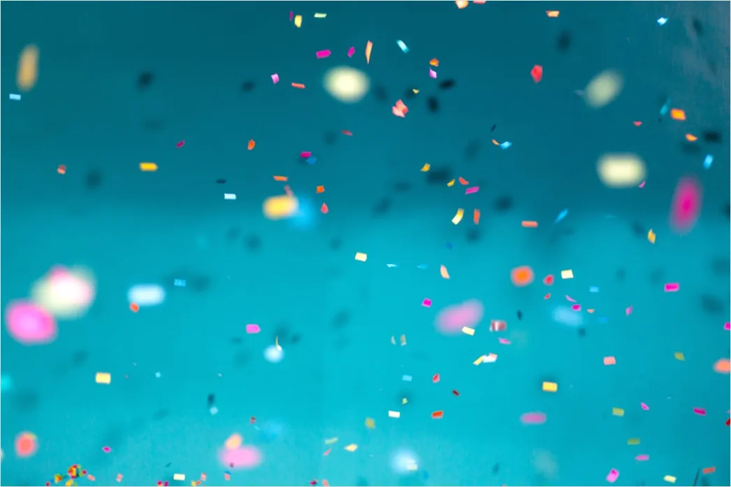 Detail Gambar Balon Confetti Dekorasi Perayaan Number 2