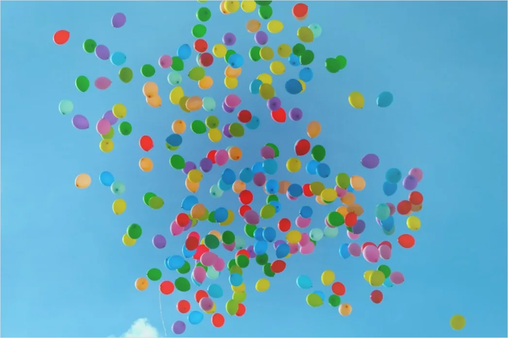 Detail Gambar Balon Confetti Dekorasi Perayaan Number 12