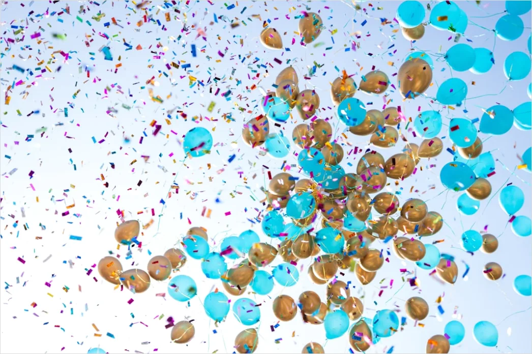 Detail Gambar Balon Confetti Dekorasi Perayaan Number 15