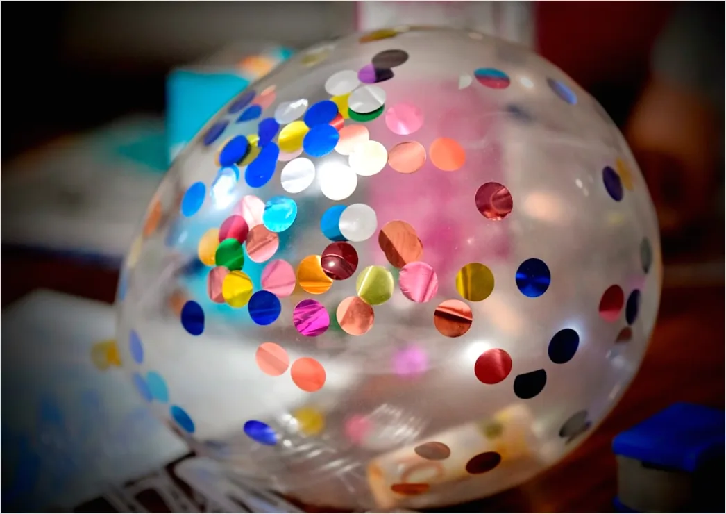 Detail Gambar Balon Confetti Dekorasi Perayaan Number 17