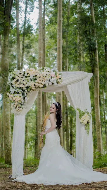 Detail Gambar Pesta Pernikahan Kebun Malam Hari Number 13
