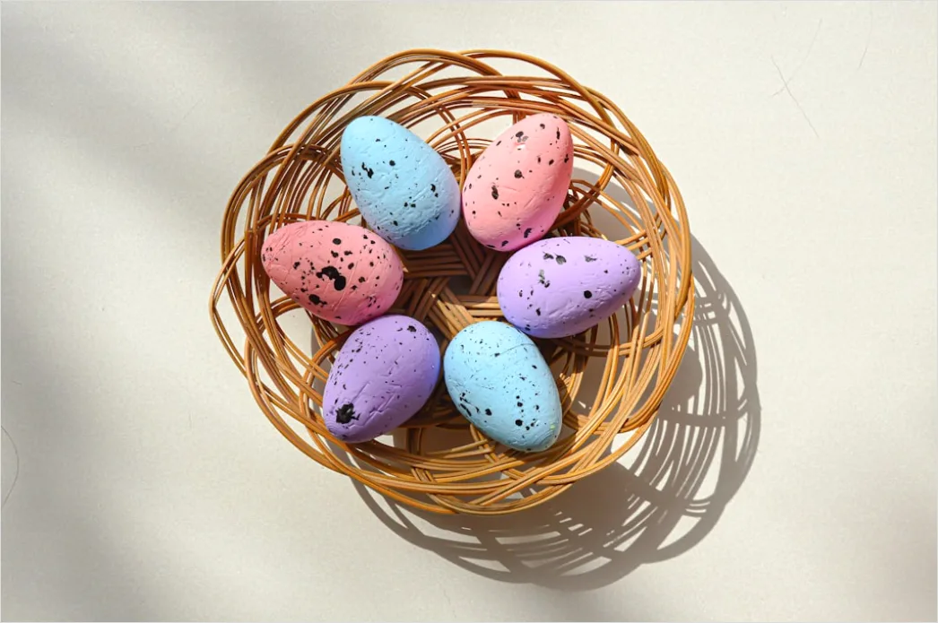 Gambar Telur Paskah Warna Pastel Keranjang 278f