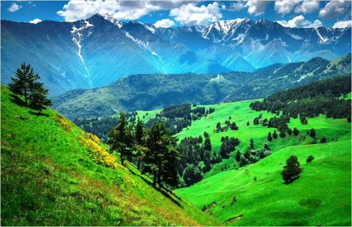 Pemandangan Pegunungan Hijau Yang Indah Dan Menakjubkan 4d75