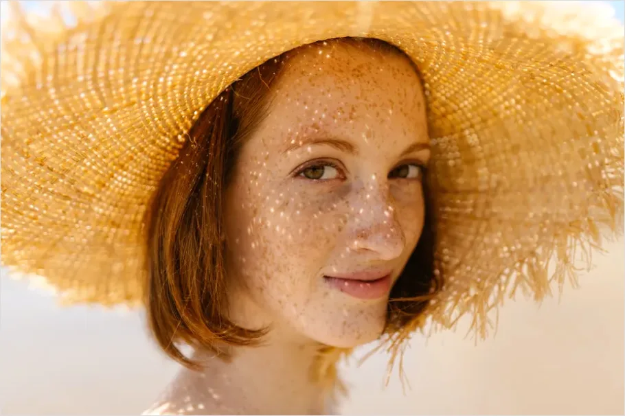 Detail Beauty Portrait With Freckles Photo Number 13
