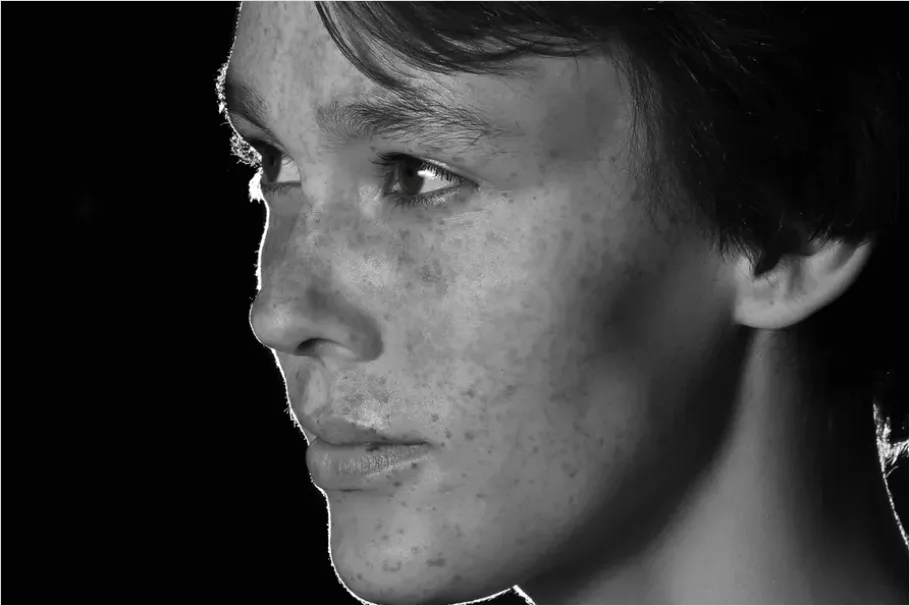 Detail Beauty Portrait With Freckles Photo Number 14