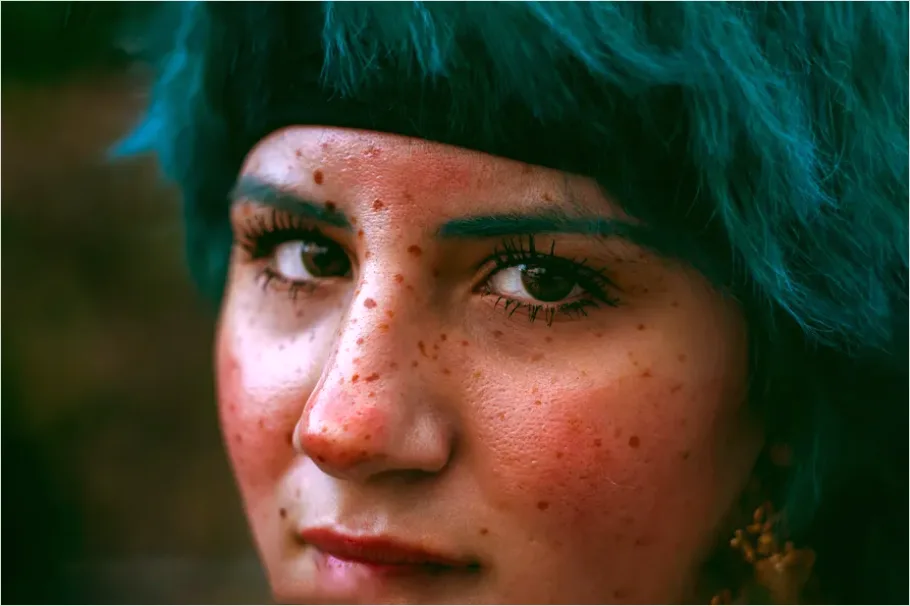 Detail Beauty Portrait With Freckles Photo Number 15