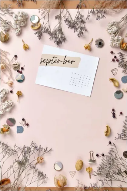 Detail Beige Aesthetic Flat Lay Background Number 11