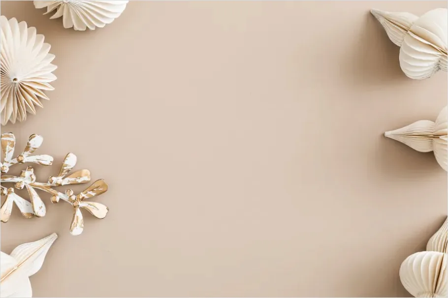 Detail Beige Aesthetic Flat Lay Background Number 4