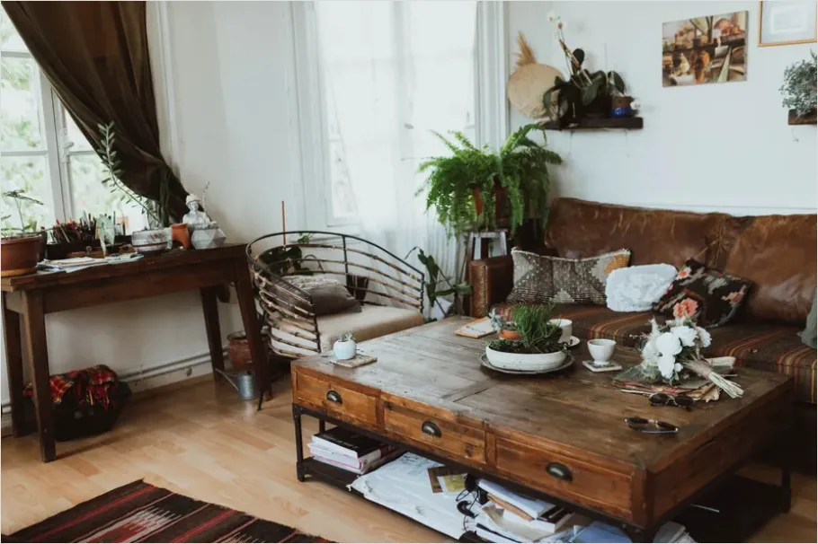 Detail Boho Living Room Decor Plants Number 6