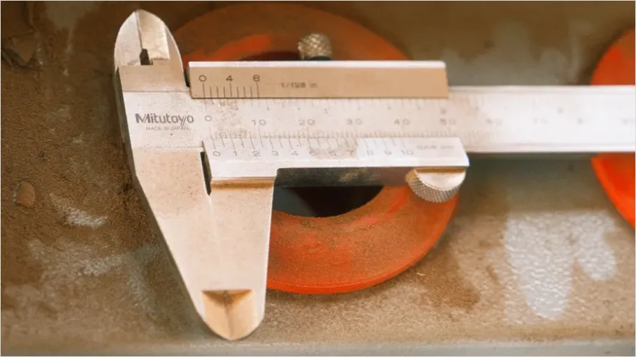 Detail Caliper Measurement Quality Inspection Number 10