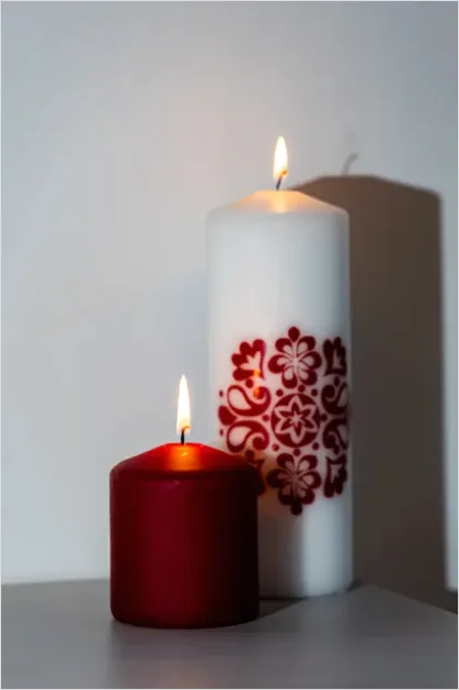 Detail Candles Still Life Cozy Decor Number 5