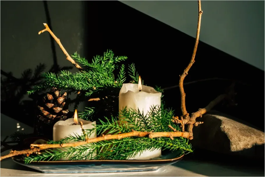 Detail Candles Still Life Cozy Decor Number 6