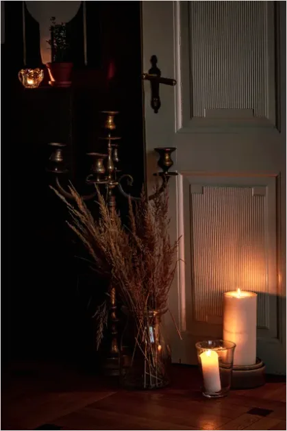 Detail Candles Still Life Cozy Decor Number 8