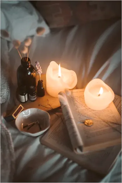 Detail Candles Still Life Cozy Decor Number 9