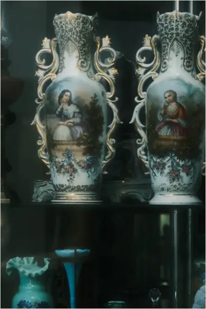Detail Ceramic Vase Still Life Shelf Number 8