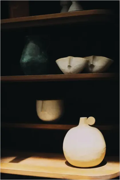 Detail Ceramic Vase Still Life Shelf Number 9