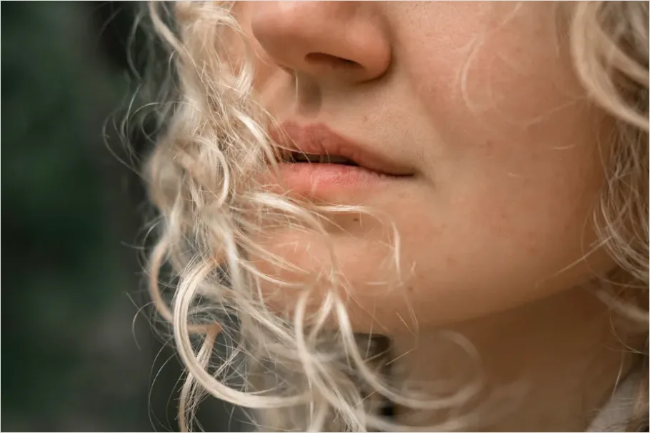 Detail Curly Hair Texture Close Up Number 12
