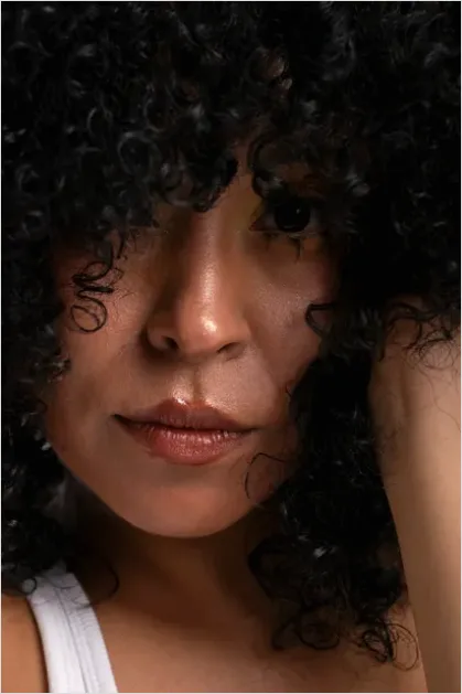 Detail Curly Hair Texture Close Up Number 14
