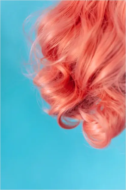 Detail Curly Hair Texture Close Up Number 6