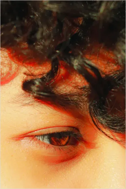 Detail Curly Hair Texture Close Up Number 8