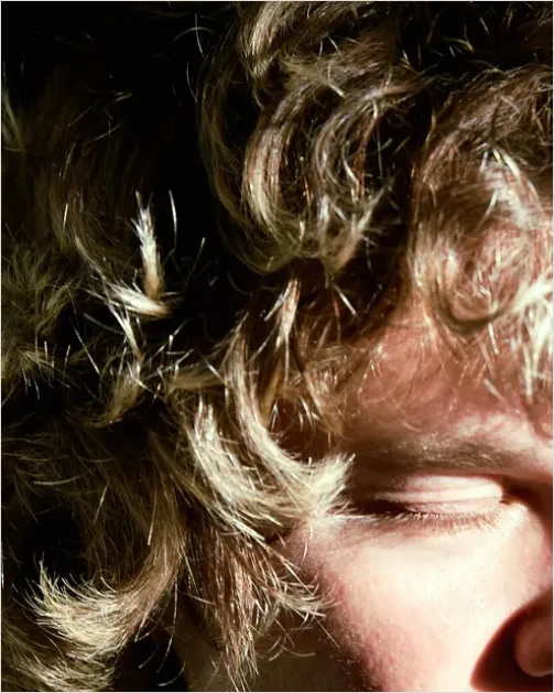 Detail Curly Hair Texture Close Up Number 10