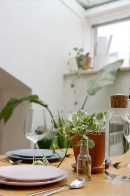 Detail Dining Table Setting Aesthetic Number 6