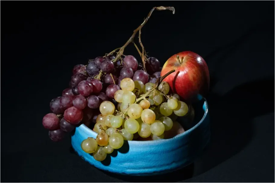 Detail Dutch Still Life Fruit Bowl Number 3