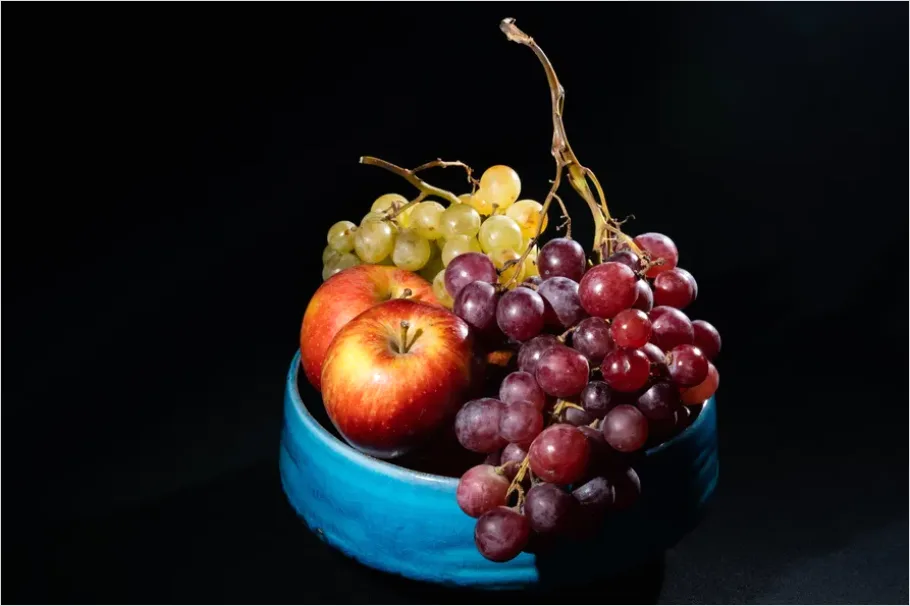 Detail Dutch Still Life Fruit Bowl Number 5