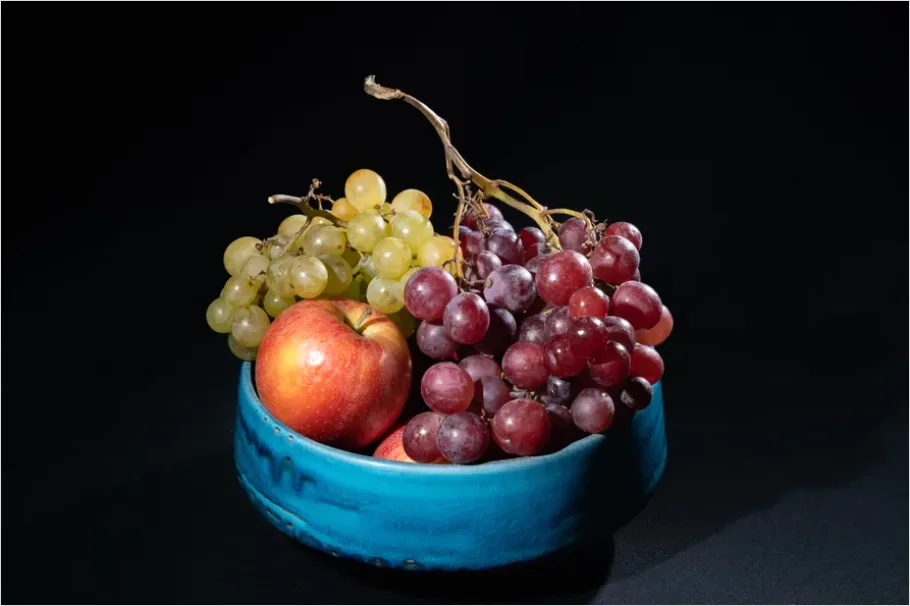 Detail Dutch Still Life Fruit Bowl Number 6