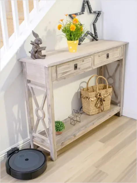 Detail Entryway Console Table Styling Number 3