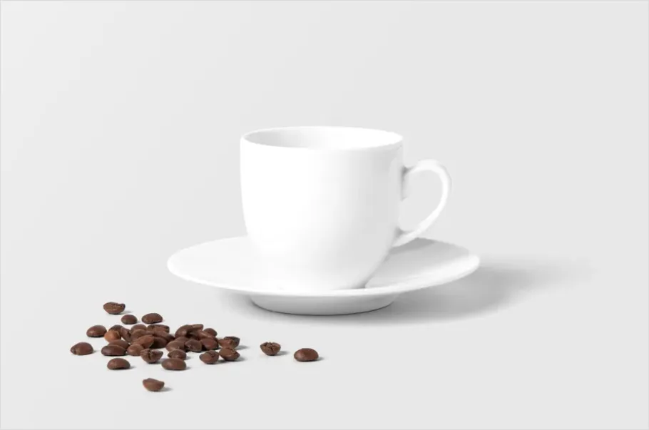 Detail Espresso Cup Still Life On Saucer Number 7