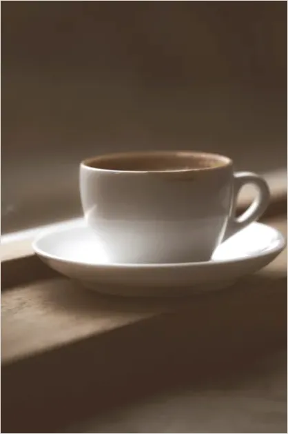 Detail Espresso Cup Still Life On Saucer Number 9