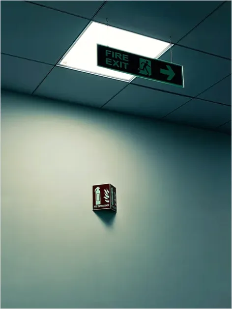 Detail Fire Safety Equipment Factory Hallway Number 4