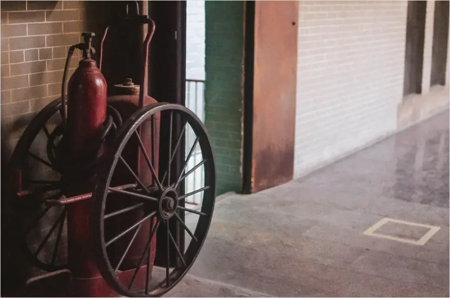 Detail Fire Safety Equipment Factory Hallway Number 7