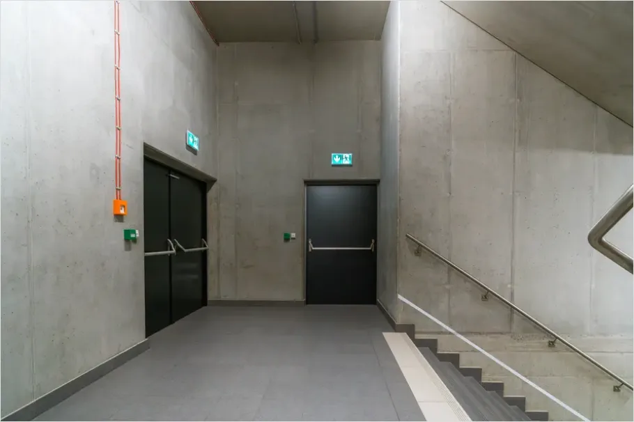 Detail Fire Safety Equipment Factory Hallway Number 9