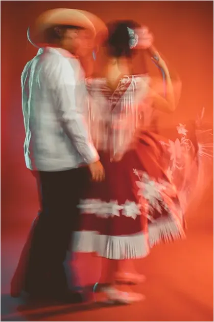 Detail Folk Dance Costume Movement Blur Photo Number 5