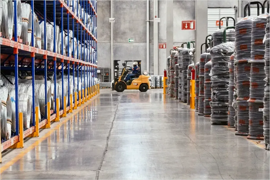 Detail Forklift In Warehouse Operation Photo Number 5