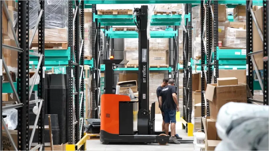 Detail Forklift In Warehouse Operation Photo Number 9